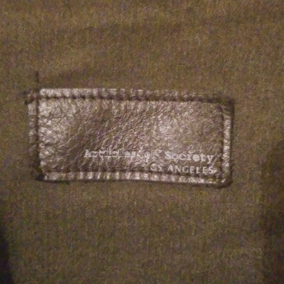 Articles of Society Olive Green Jean Jacket Size Small - Picture 3 of 5